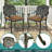 9-Piece Outdoor Furniture Dining Set For 8, All Weather Cast Aluminum Patio Dining Set- Large 64" Square Table With Umbrella Hole And 8 Cushioned Chairs, Patio Table And Chairs Set-1016582656