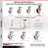 4 Piece Poly on Aluminum Caster Set