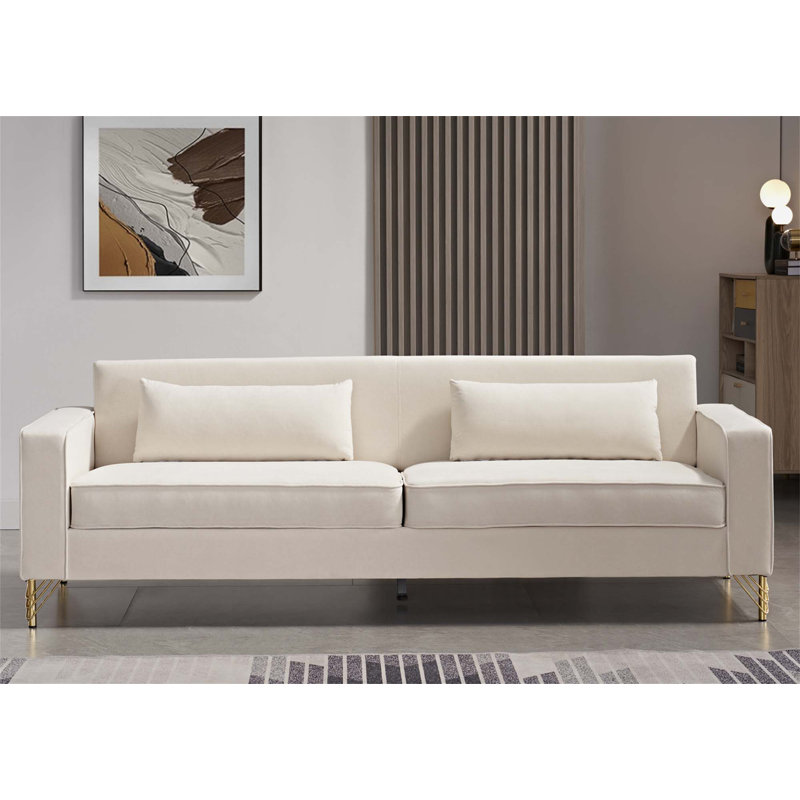 Canapé luxueux et confortable pour le salon avec attrait intemporel, Beige