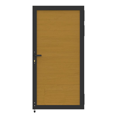  6ft H Privacy Fence Gate With Metal Frame And Knob Kits
