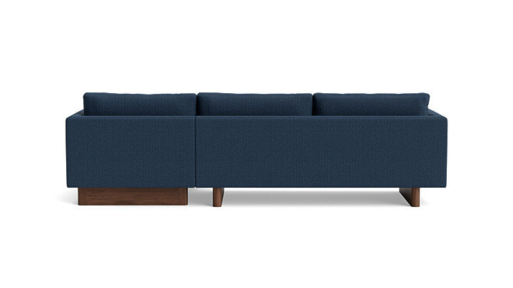 Vintage Sofa with Chaise (105"), Chaise on Right, Performance Weave - Navy