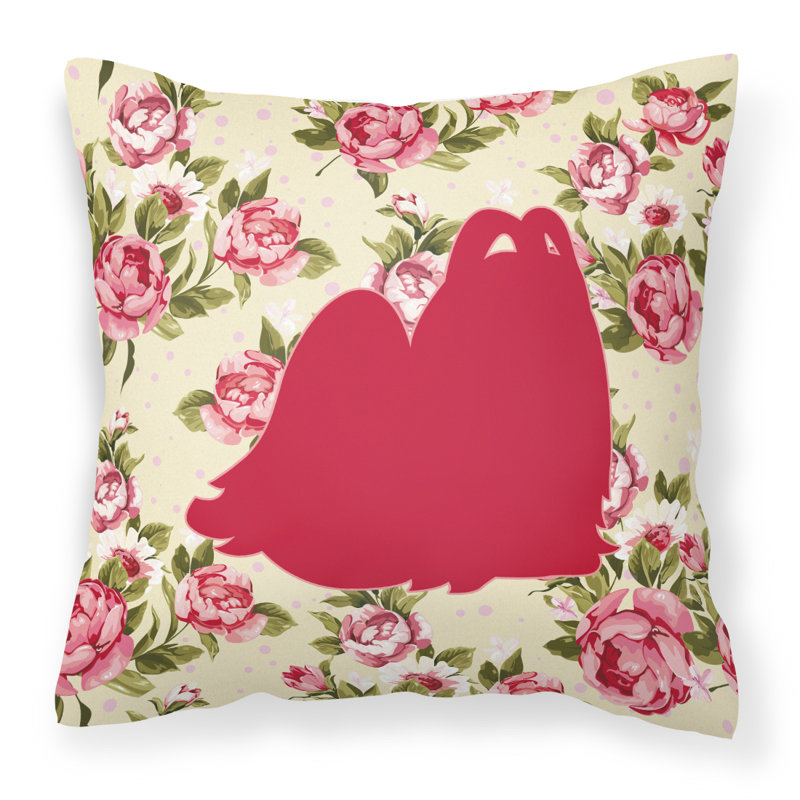  Coussin Maltese Shabby Elegance, Jaune clair