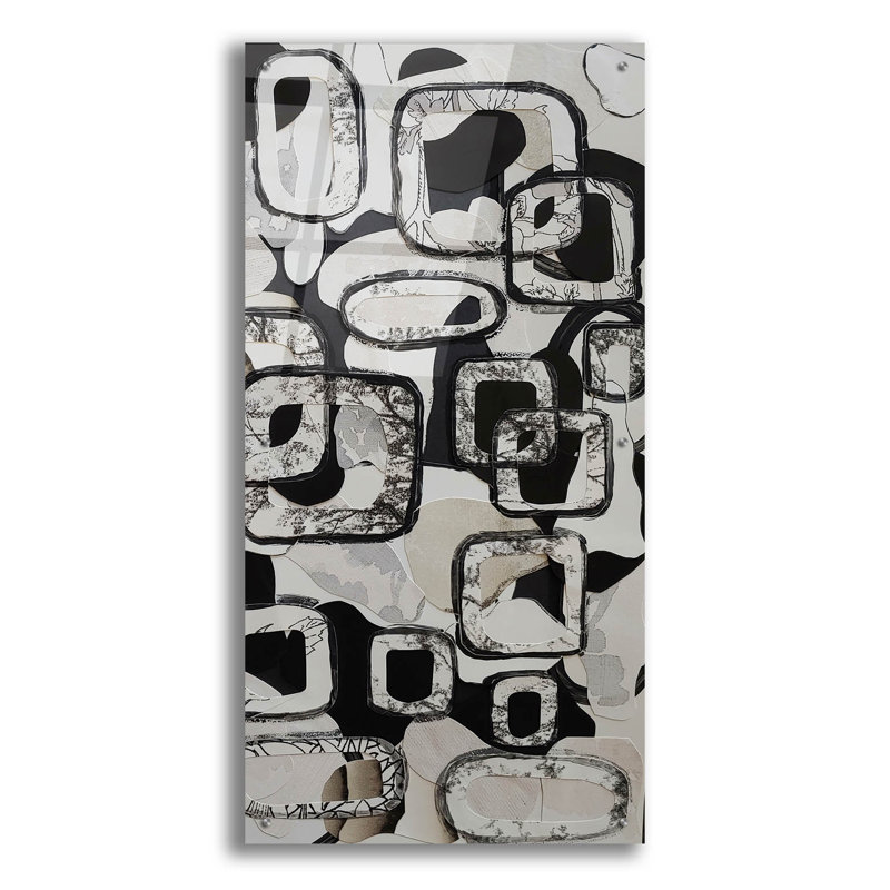 Art mural en verre «Kitzbuhl» par Coco Good, H 48 po x l 24 po
