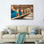 Ensemble de 1 tableau mural sur toile représentant la beauté des lampadaires à vapeur de la Grèce steampunk et l'architecture steampunk-652110776