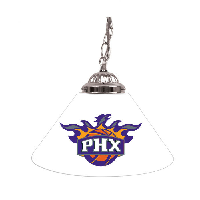 Luminaire suspendu conique à 1 lumière pour table de billard NBA, Suns de Phoenix