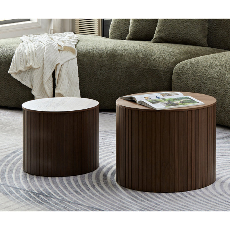 Kerry 2-Piece MDF Nesting Coffee Table Set
