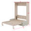 Armoire murale escamotable en bois massif avec canapé escamotable