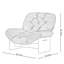 Fauteuil lounge bleu au design moderne et épuré