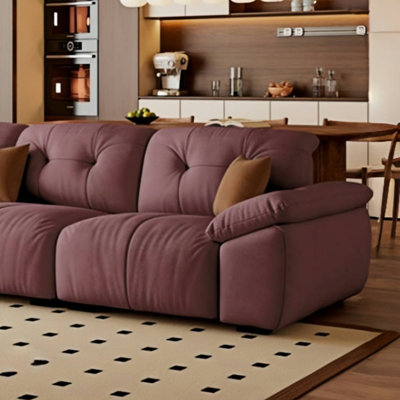 Home Minimalist Straight Cream Sofa