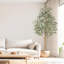 Olive artificielle avec tronc de bois naturel-1223660235