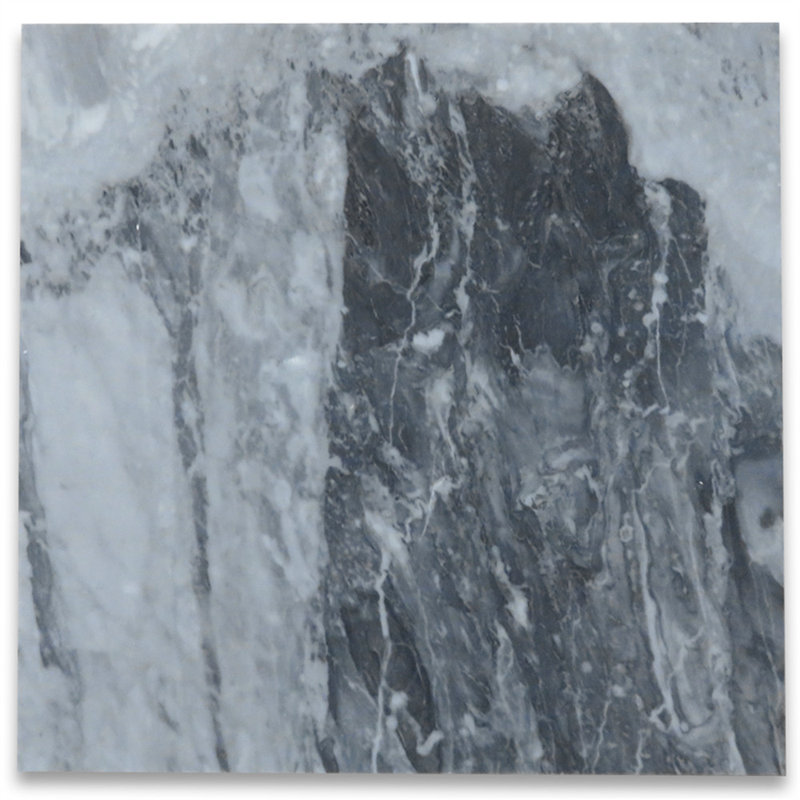 18 in. x 18 in. Grid Marble Tile