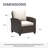 Batey 2-Person Patio Seating Group with Wicker Cushion Chairs and Ottomans-24255790