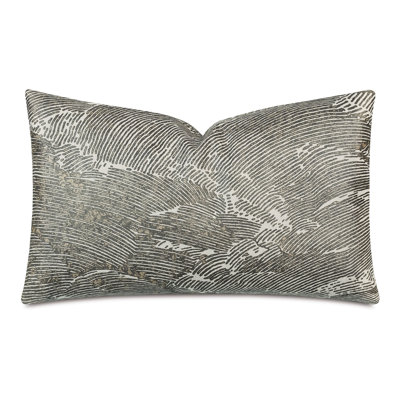 Abstract Cotton Blend Reversible Throw Pillow