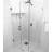 Illume 60 in. x 48.5 in. x 78 in. 90-degree Fully Frameless Wall Hinged Glass Shower Enclosure-90627762