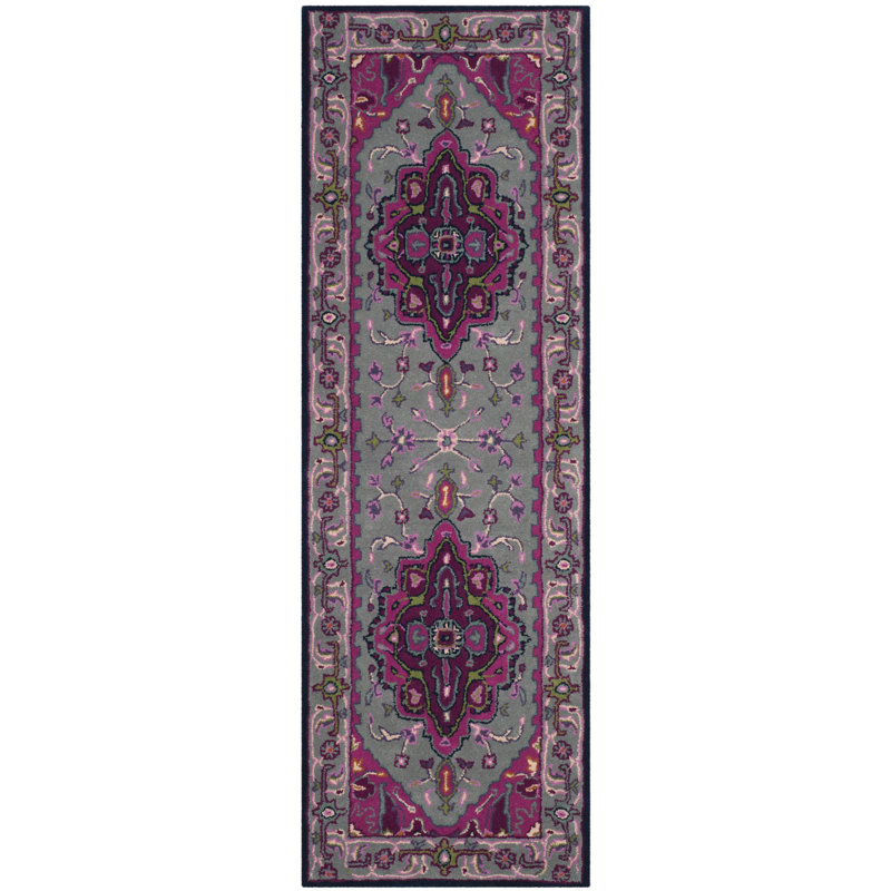 Blokzijl Hand Tufted Wool Oriental Rug, Runner 2'3" x 11'