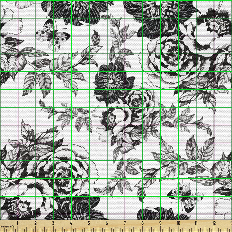 Chihoko Gloomy Plants Branches Leaves Petals Multi-Purpose Fabric