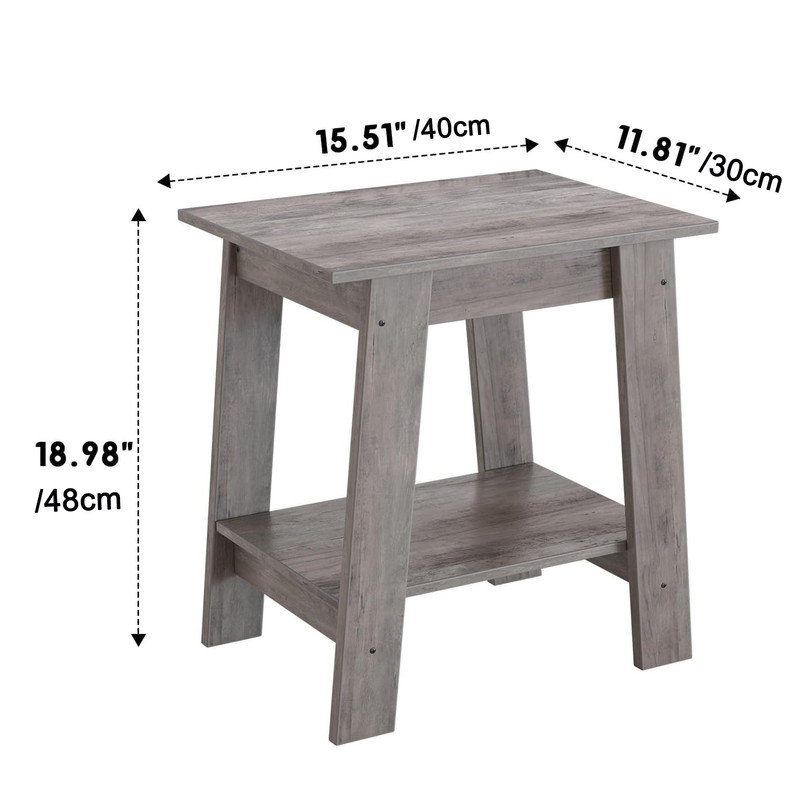 Side Table Set, Grey