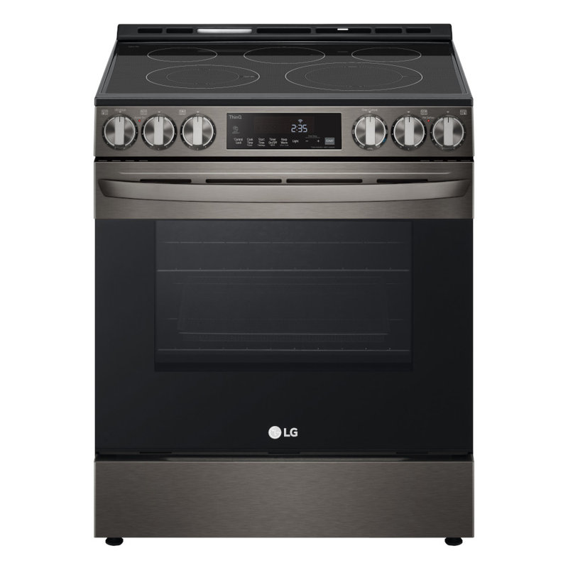 LG Smart Wi-Fi Enabled Fan Convection Electric Slide-in Range with Air Fry & EasyClean®, 6.3 cu. ft., Black