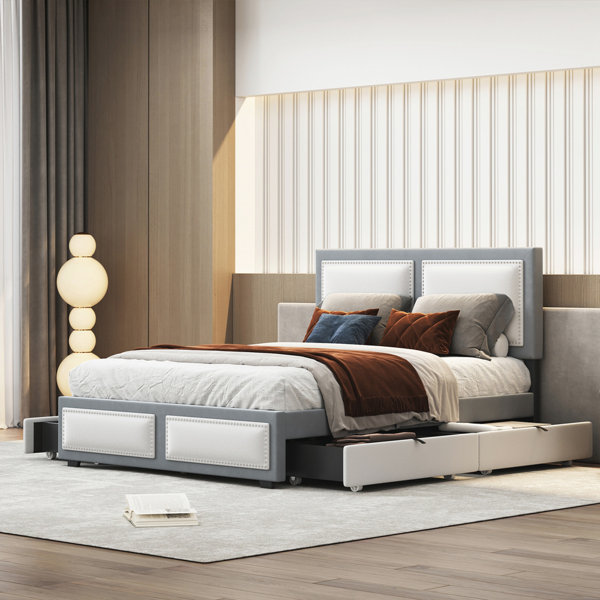 Latitude Run® Lorane Upholstered Platform Storage Bed | Wayfair
