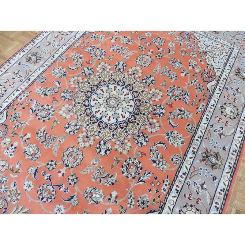 Remilien One-of-a-Kind 5'7" X 8' Wool Area Rug in Salmon