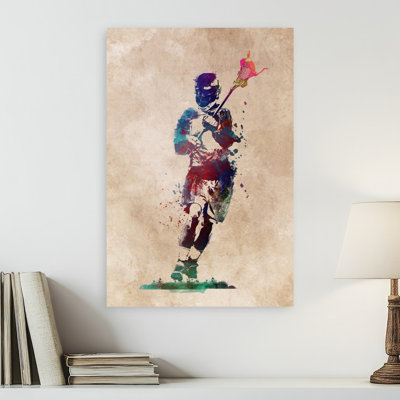 Lacrosse Sport Art 4 Contemporary Wall Art