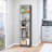 Matt Grey And White 5-shelf Shelf - Slim Bookcase For Home 5 Stylish Homes