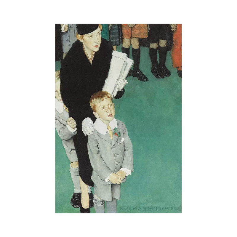 An Audience of One by Norman Rockwell - 1 Piece Wrapped Canvas Painting, 20.32 cm H x 30.48 cm W