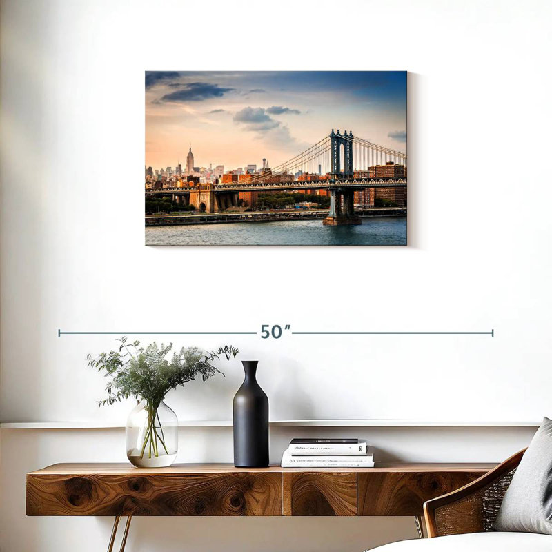 Lilie NYC Skyline At Nightfall, 20" H x 30" W