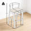 Ensemble de tabouret de bar à finition naturelle et beige