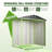 6x4 Ft Outdoor Metal Storage Shed for Garden Tools with Door Lock For Garden Patio Furniture AndTools