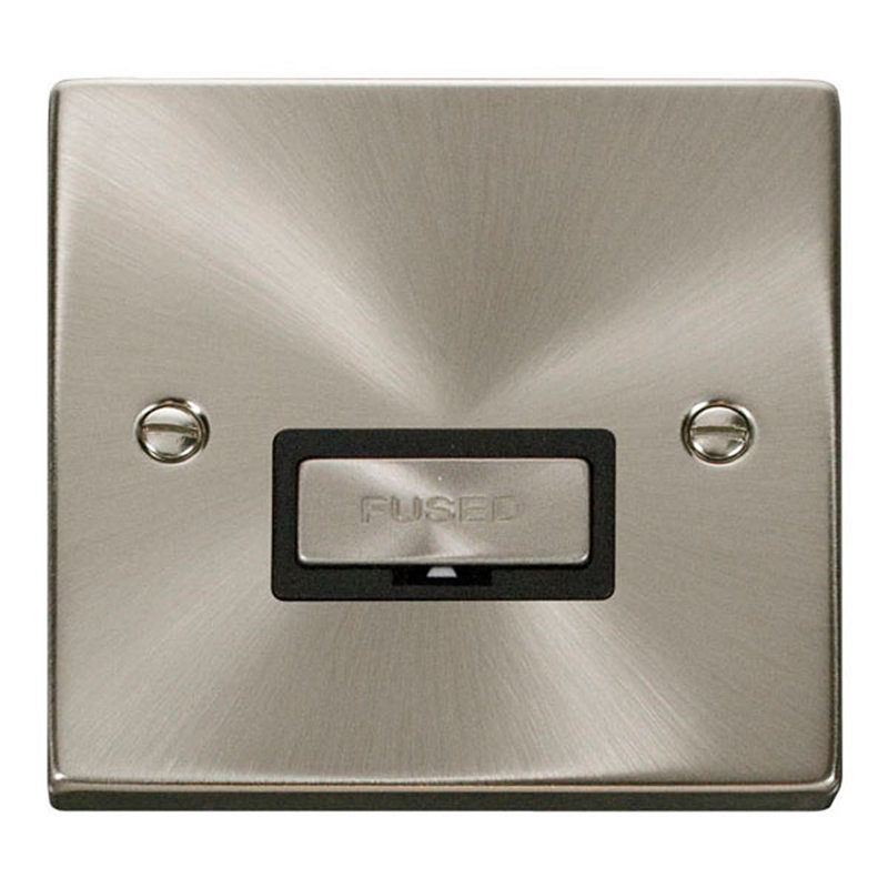 Satin / Brushed Chrome 13A Fused Ingot Connection Unit