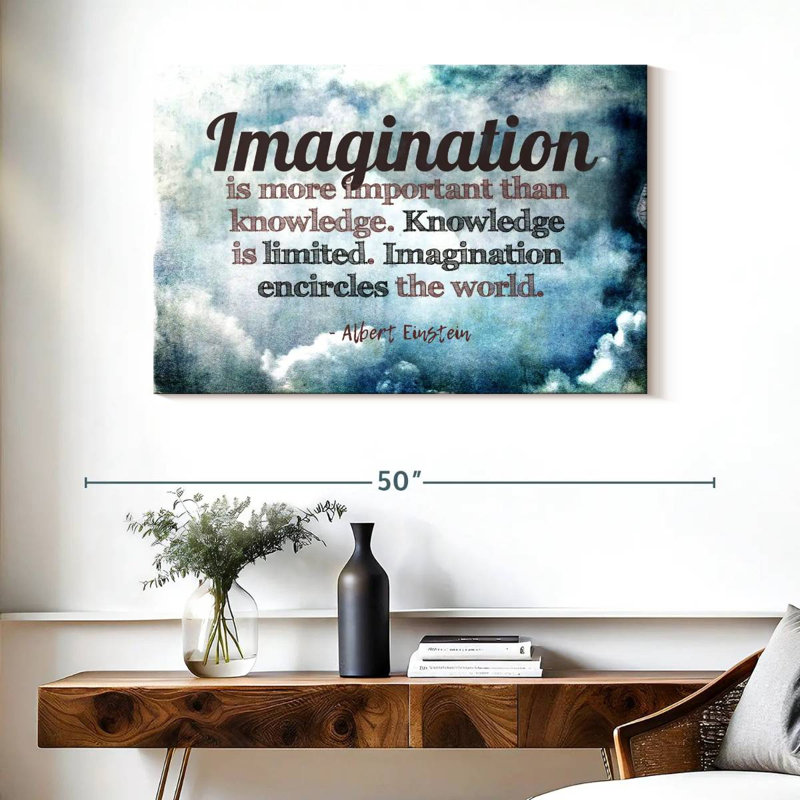 Tergel Albert Einstein's Quote, 26" H x 39" W