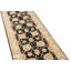 Wool Oriental Area Rug in Black/Cream