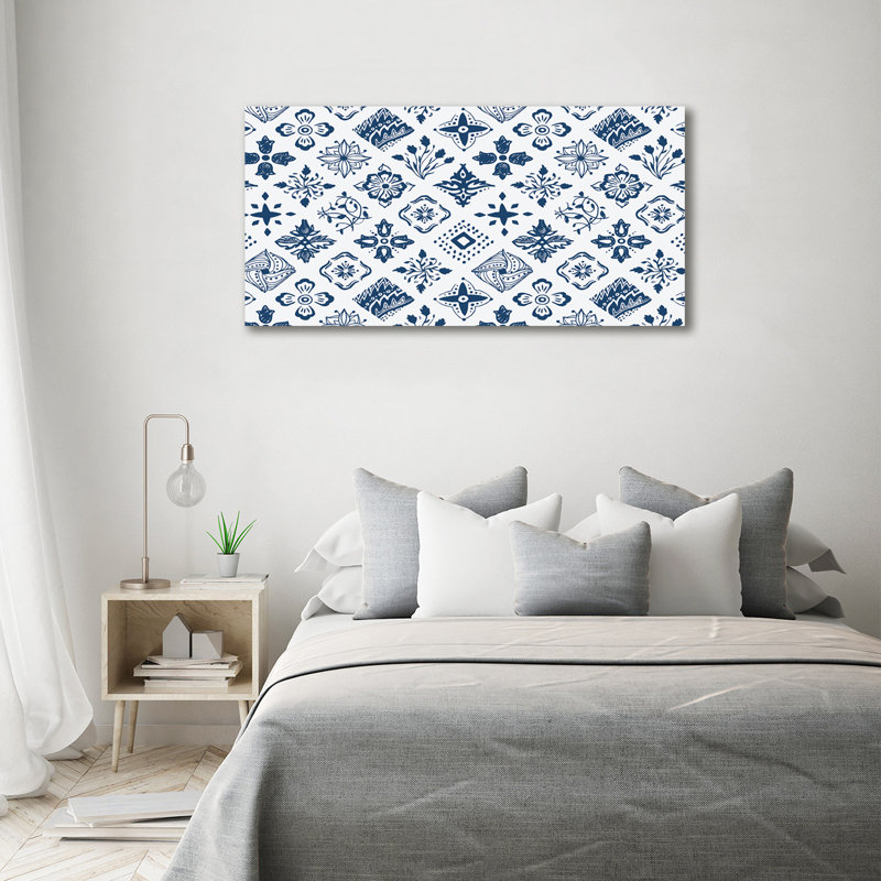 Floral Pattern - Print, Canvas, 70cm H x 140cm W x 2cm D