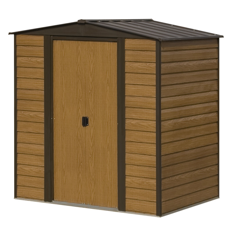 Rowlinson Woodvale Metal Apex Shed 6x5, Yes