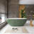 65'' x 30'' Freestanding Soaking Solid Surface Bathtub