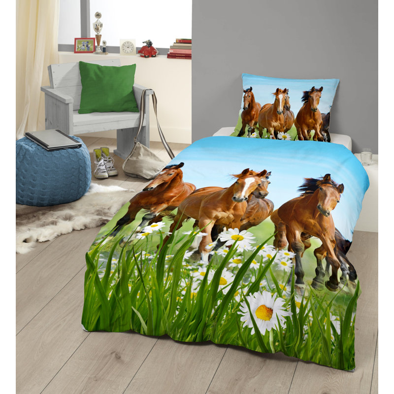 No Pattern Duvet Cover Set with Pillowcases
