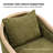 Manja Jess Farmhouse Edging Swivel Barrel Chair with Toss Pillows-2077025501
