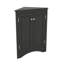 Armoire de coin triangulaire avec tablettes personnalisables et portes chics-118743573