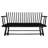Living Space Black Wood Spindle Back Arm Chair For With Feature-555453668