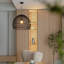 Luminaire suspendu en forme de dôme noir à 1 lumière Aracelie-1203305542