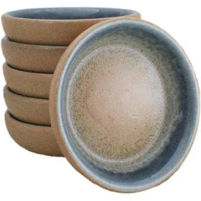 Pack Of 6 Ao Nagashi Soy Sauce Oil Condiment Round Dishes Bowls 1.5Oz