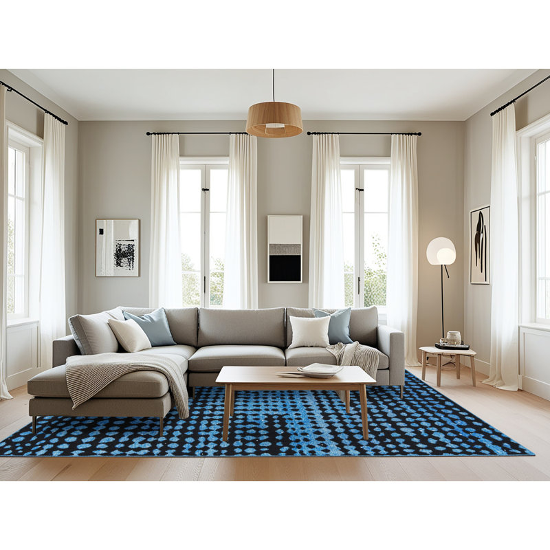 Abstract Indoor Rug, Rectangle 8' x 10'