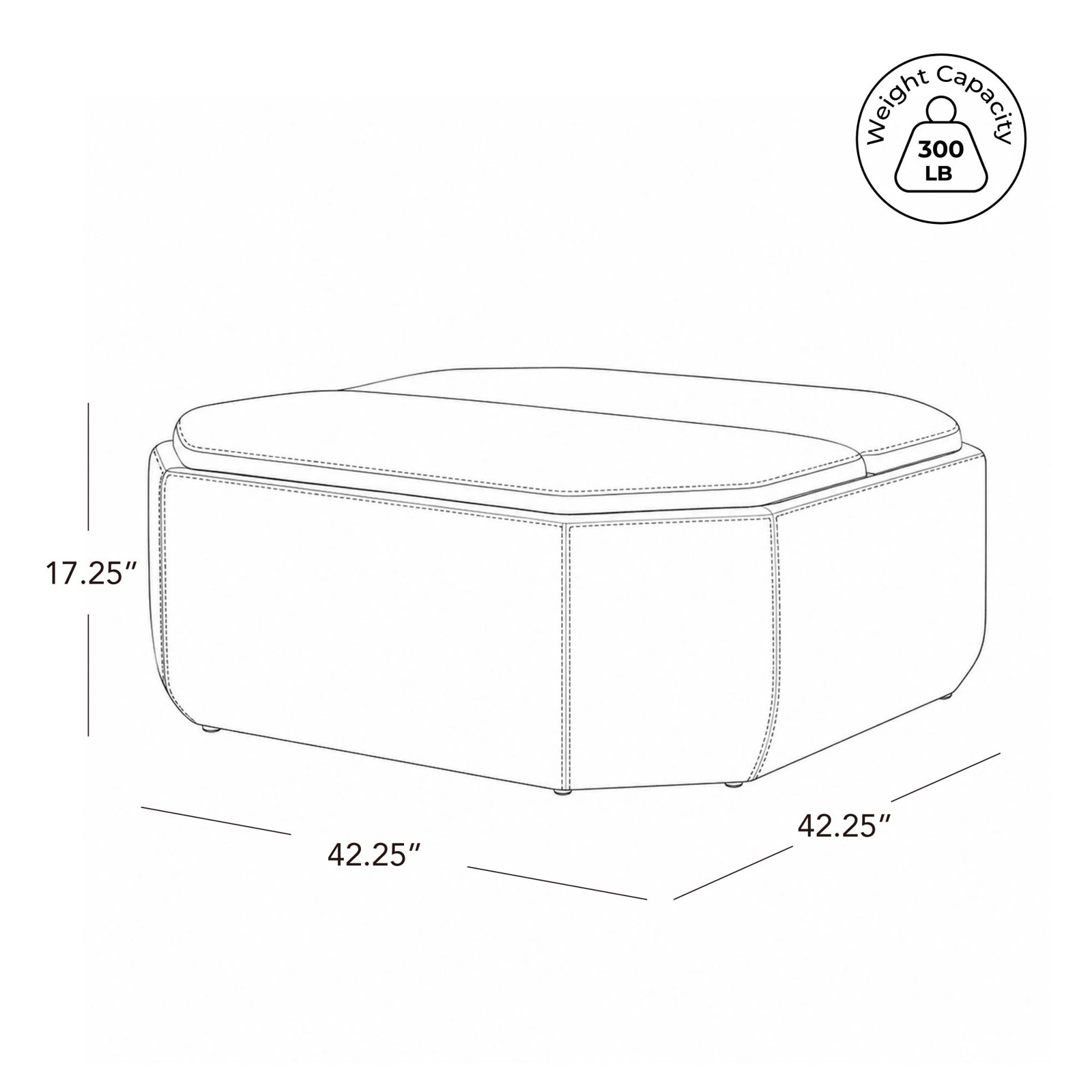 Upholstered Ottoman