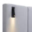 Lit tapissier chic avec lumières et tablettes intégrées, gris, très grand-1451077406