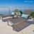 Outdoor Chaise Lounge, Kd Patio Chaise Lounge Chair, Grey Weather Resistant Lounger, Set Of 2-568338878-568338871-568338865