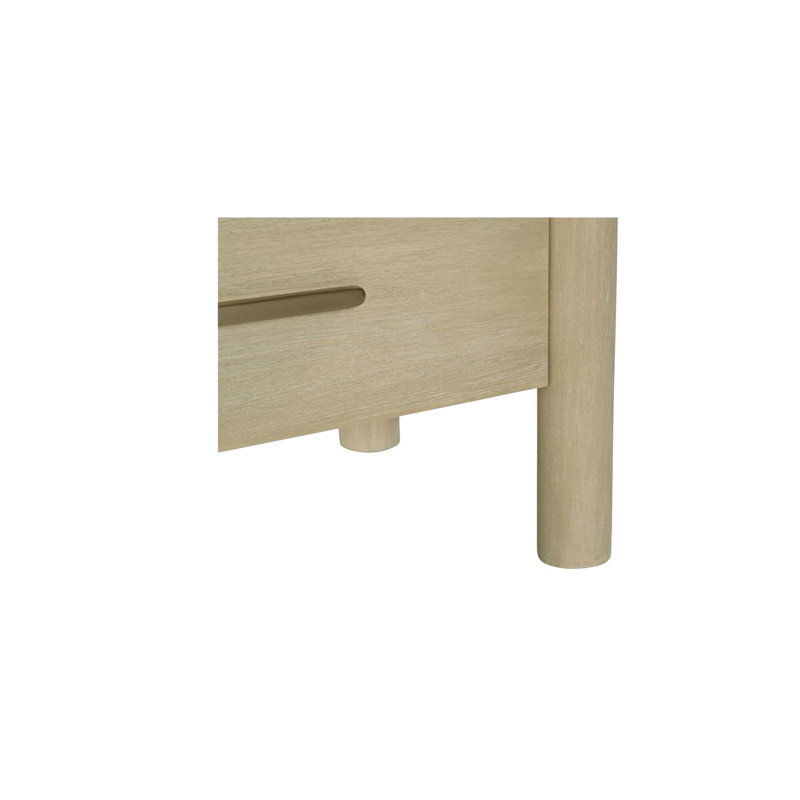 Wiley 2 - Drawer Solid Wood Nightstand