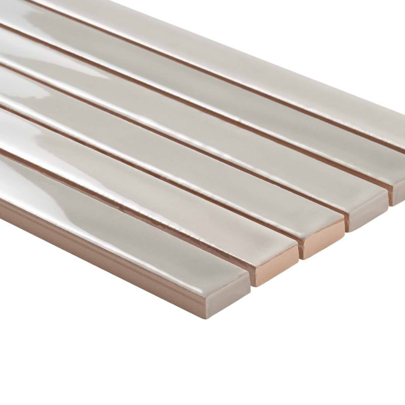 Kanbina 5x18 Brick Glossy Ceramic Mosaic Tile, Chameleon