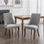 Chaises de salle à manger en lin-884722005
