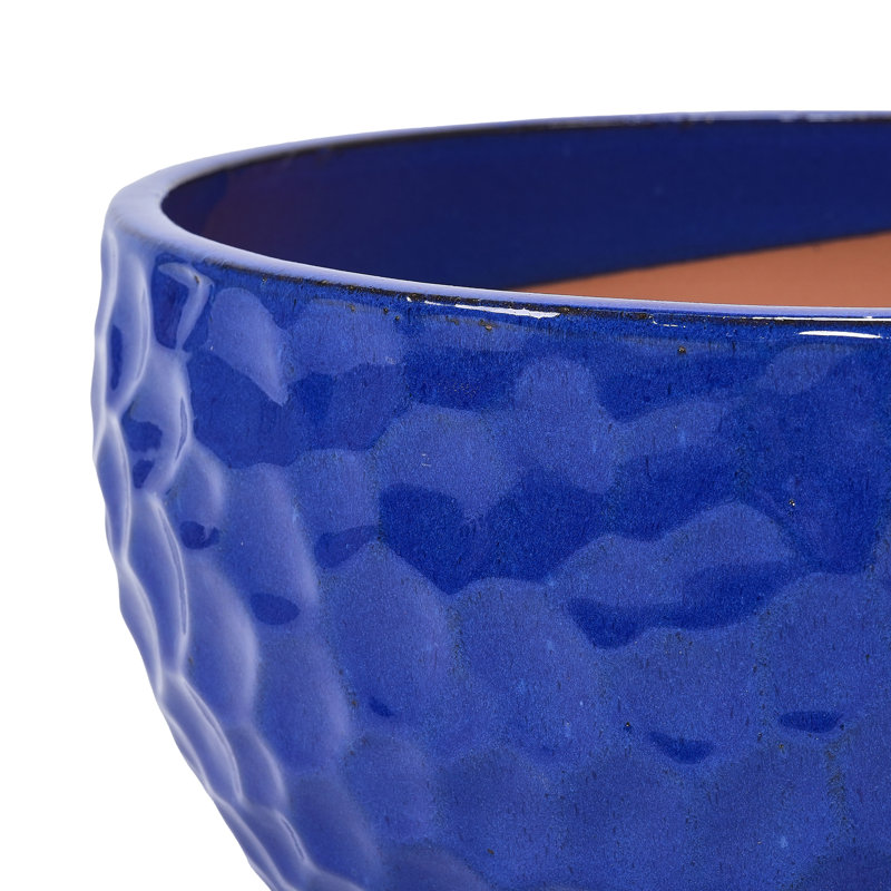 Pot de fleurs en céramique, Bleu antique
